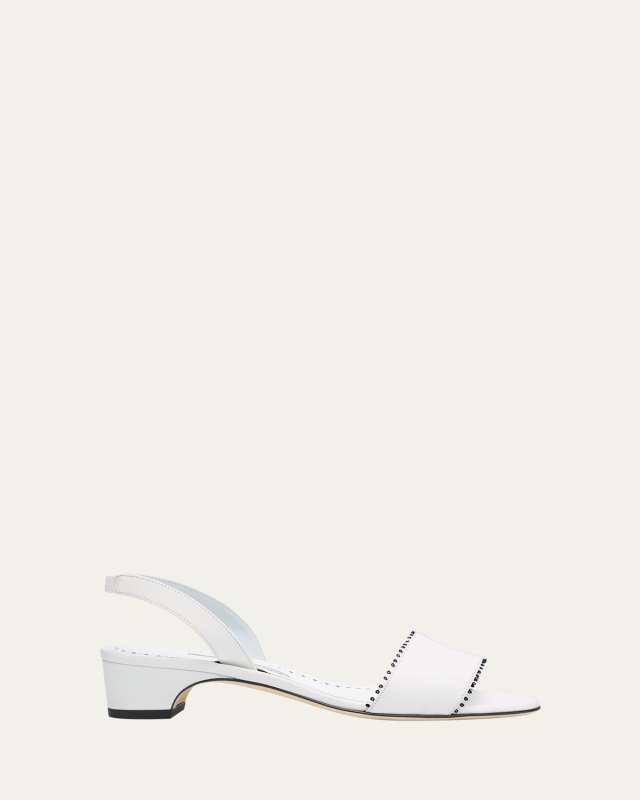 Patobar Leather Slingback Sandals
